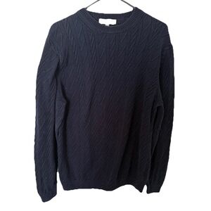 Turnbury Sweater Navy Blue Pullover Mens Size Medium